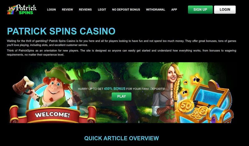 Discover Winning Slots at PatrickSpins Casino UK - overview Discover Winning Slots at PatrickSpins Casino UK - overview